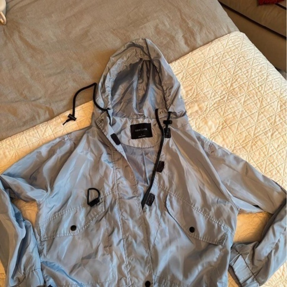 Athletic cropped jacket Ice Blue
